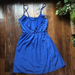 Blue S LA - Blue flirty cutout dress